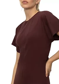 Women's Cinched Waist T-Shirt Dress