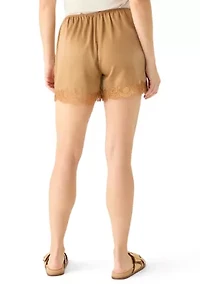 Women's Timeless Satin Lace Shorts