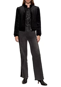 Women's Matte Velvet Jacket