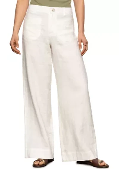 Women's Linen Marine Wide Leg Pants