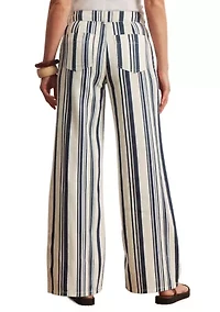 Women's Marine Full Length Striped Jeans