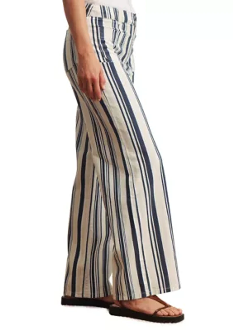 Women's Marine Full Length Striped Jeans