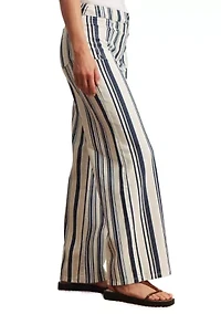 Women's Marine Full Length Striped Jeans