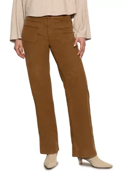 Women's Full Length Straight Leg Corduroy Pants