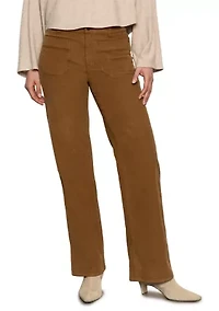 Women's Full Length Straight Leg Corduroy Pants