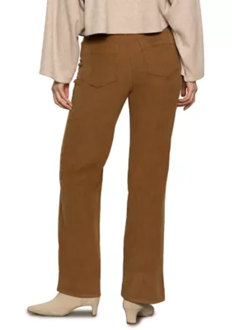 Women's Full Length Straight Leg Corduroy Pants
