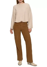 Women's Full Length Straight Leg Corduroy Pants