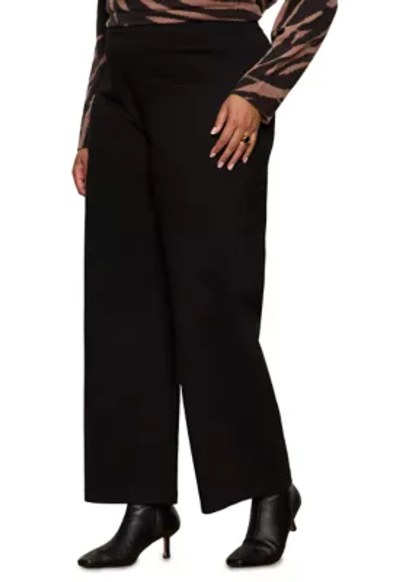 Plus Runway Ponte Trousers