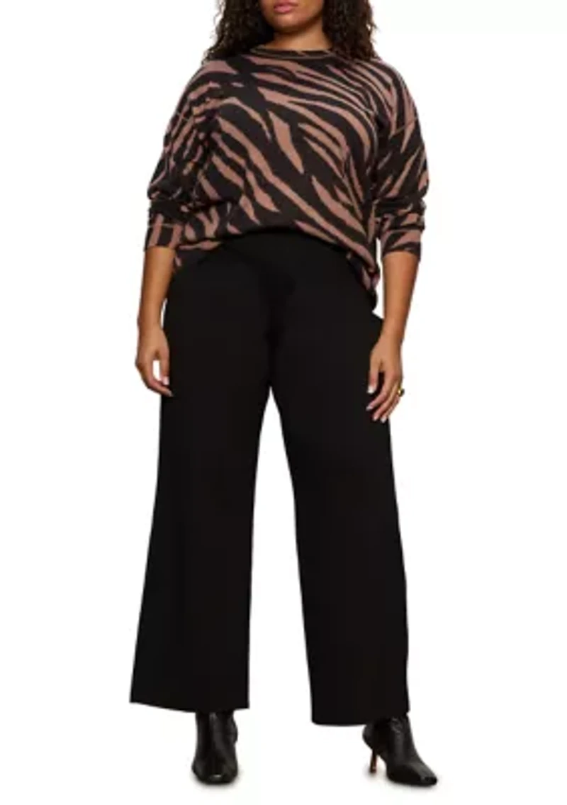 Plus Runway Ponte Trousers