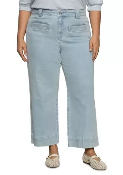 Plus Voyage Cropped Wide Leg Pants