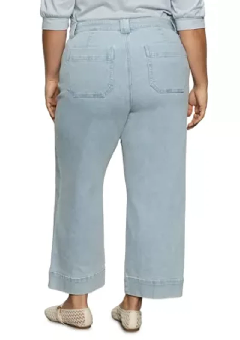 Plus Voyage Cropped Wide Leg Pants
