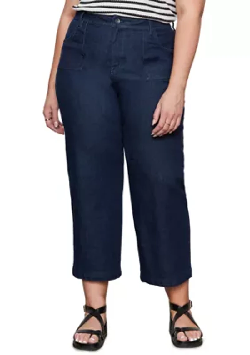 Plus League Cropped Jeans