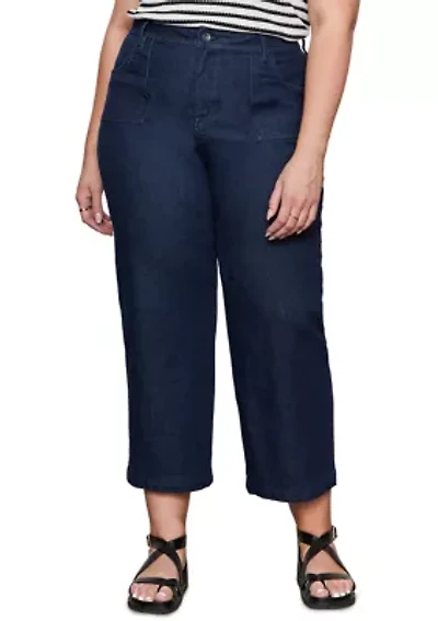 Plus League Cropped Jeans