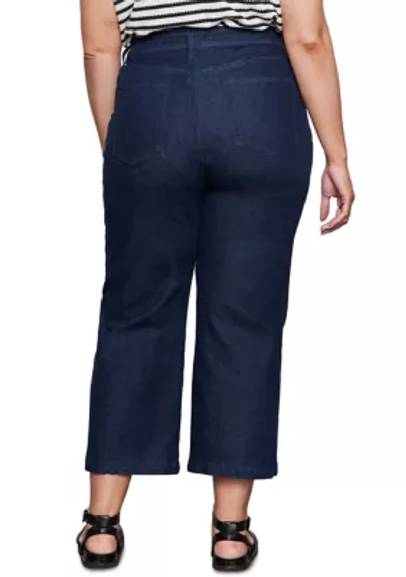 Plus League Cropped Jeans