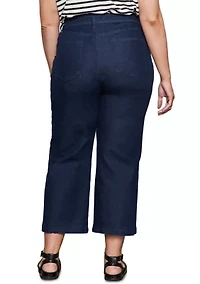 Plus League Cropped Jeans