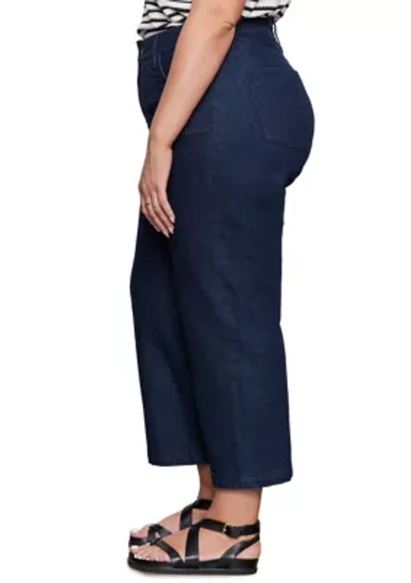 Plus League Cropped Jeans