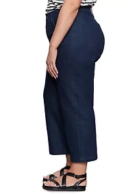 Plus League Cropped Jeans