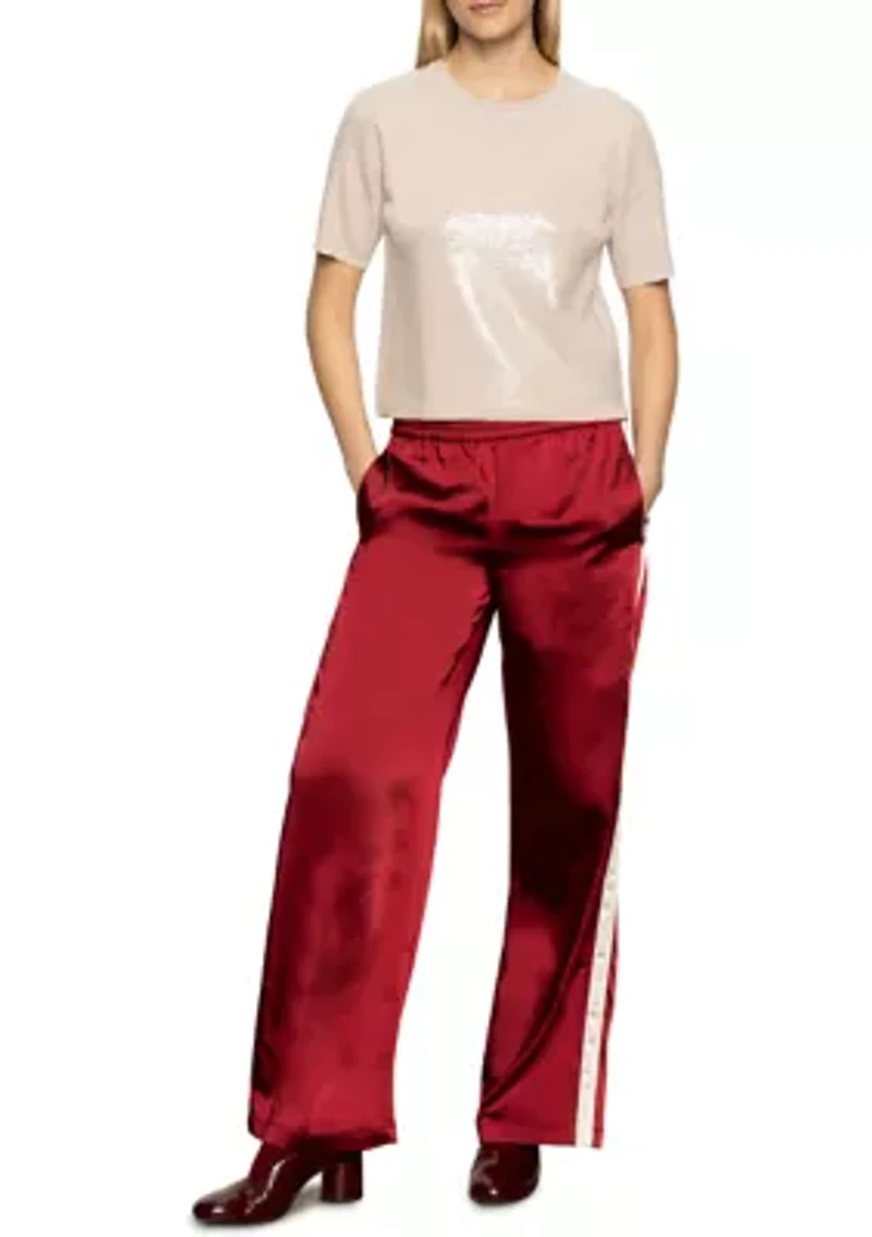 Women's Satin Track Pants