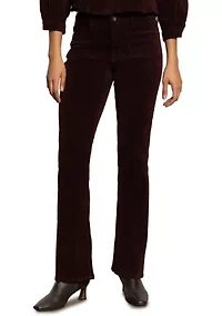 Women's Velveteen Brook Bootcut Pants with Stretch
