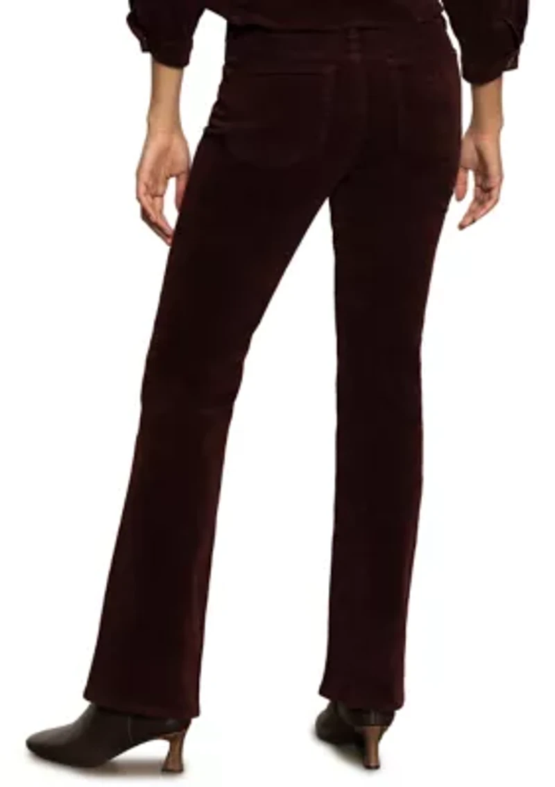 Women's Velveteen Brook Bootcut Pants with Stretch