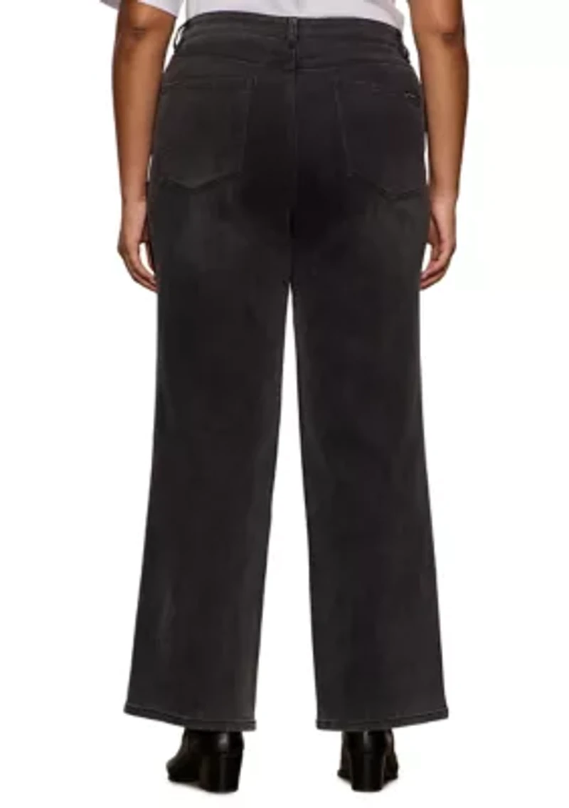 Plus Tuxedo Relaxed Straight Jeans