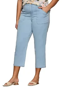 Plus Retreat Wide Leg Cropped Pants