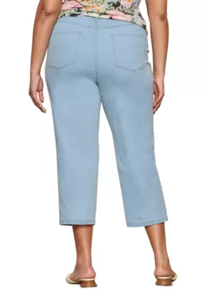 Plus Retreat Wide Leg Cropped Pants