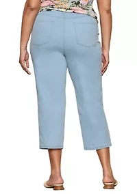 Plus Retreat Wide Leg Cropped Pants