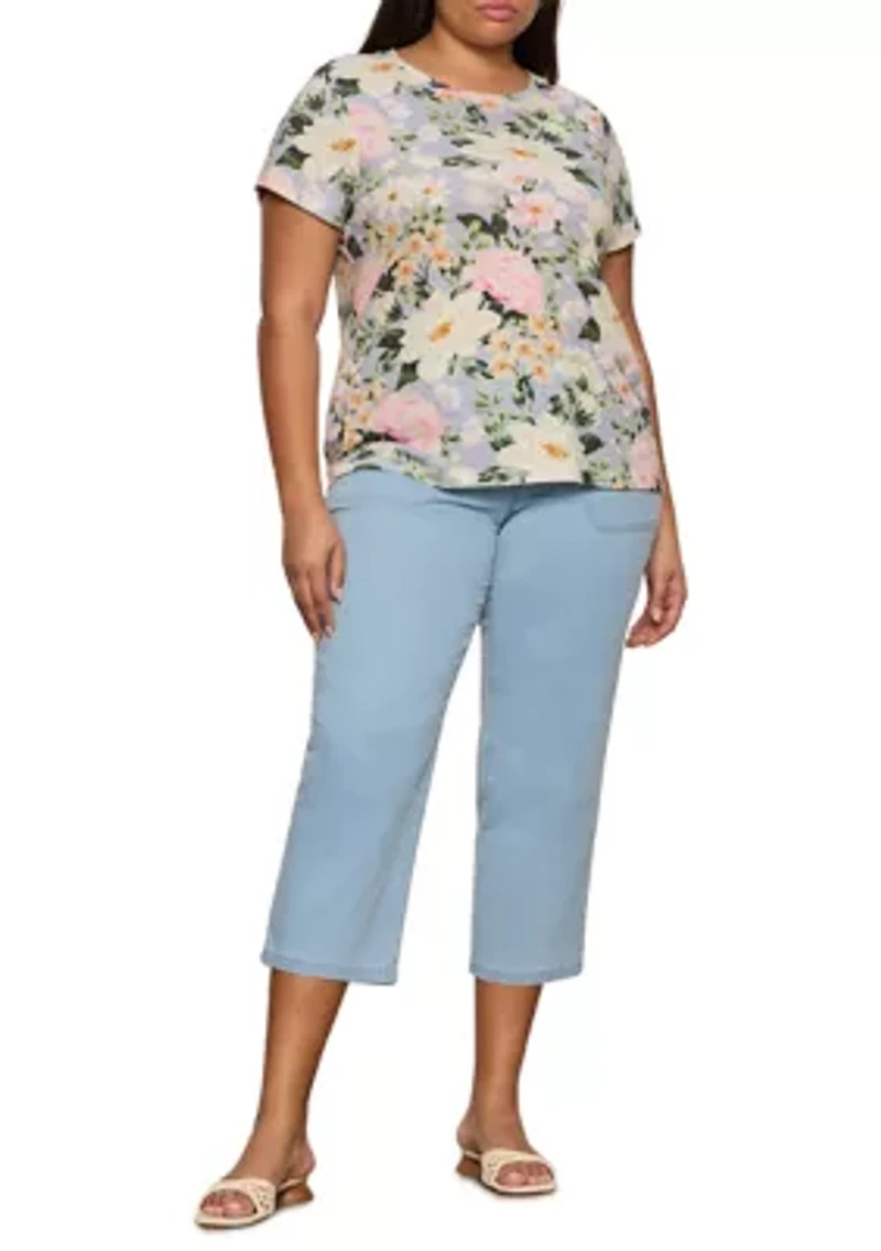 Plus Retreat Wide Leg Cropped Pants