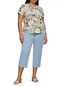 Plus Retreat Wide Leg Cropped Pants