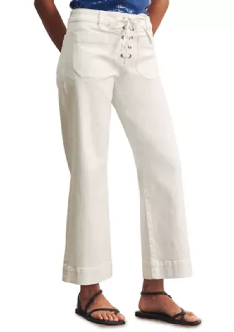Women's Lace Up Mariner Jeans