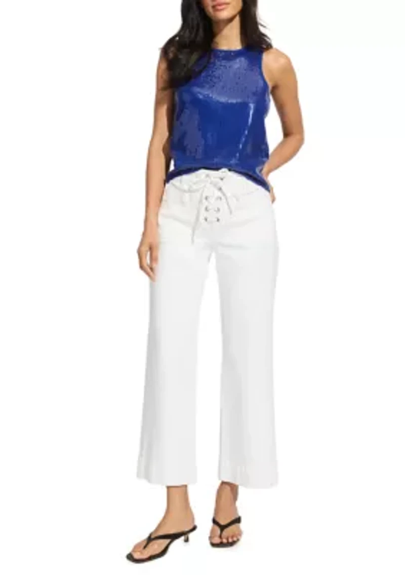 Women's Lace Up Mariner Jeans