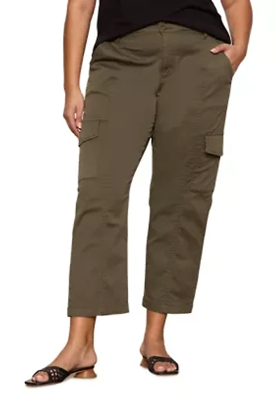 Plus Rebel Straight Cropped Pants