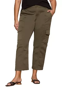 Plus Rebel Straight Cropped Pants