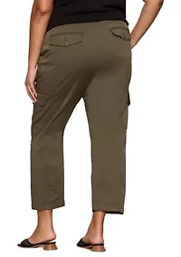 Plus Rebel Straight Cropped Pants