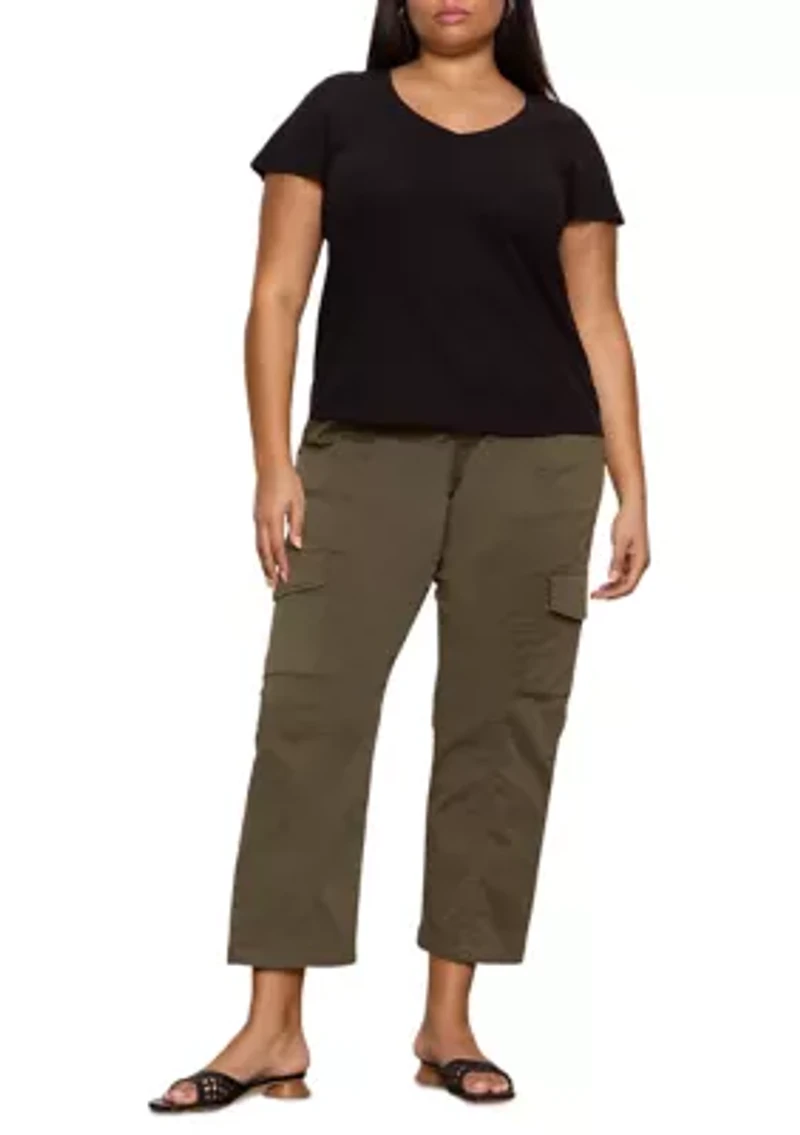 Plus Rebel Straight Cropped Pants