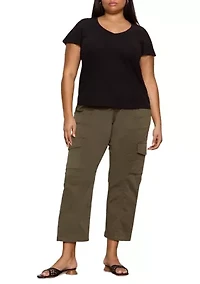 Plus Rebel Straight Cropped Pants