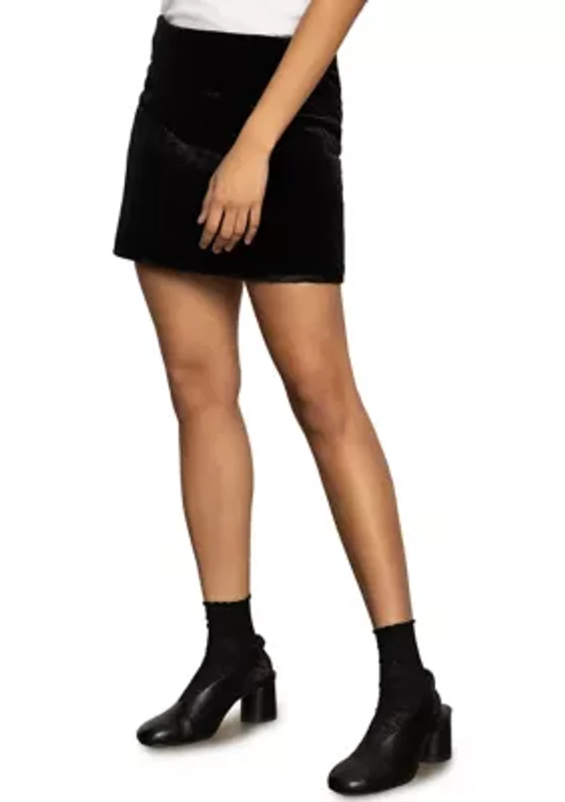 Women's The Quilted Velvet Mini Skirt