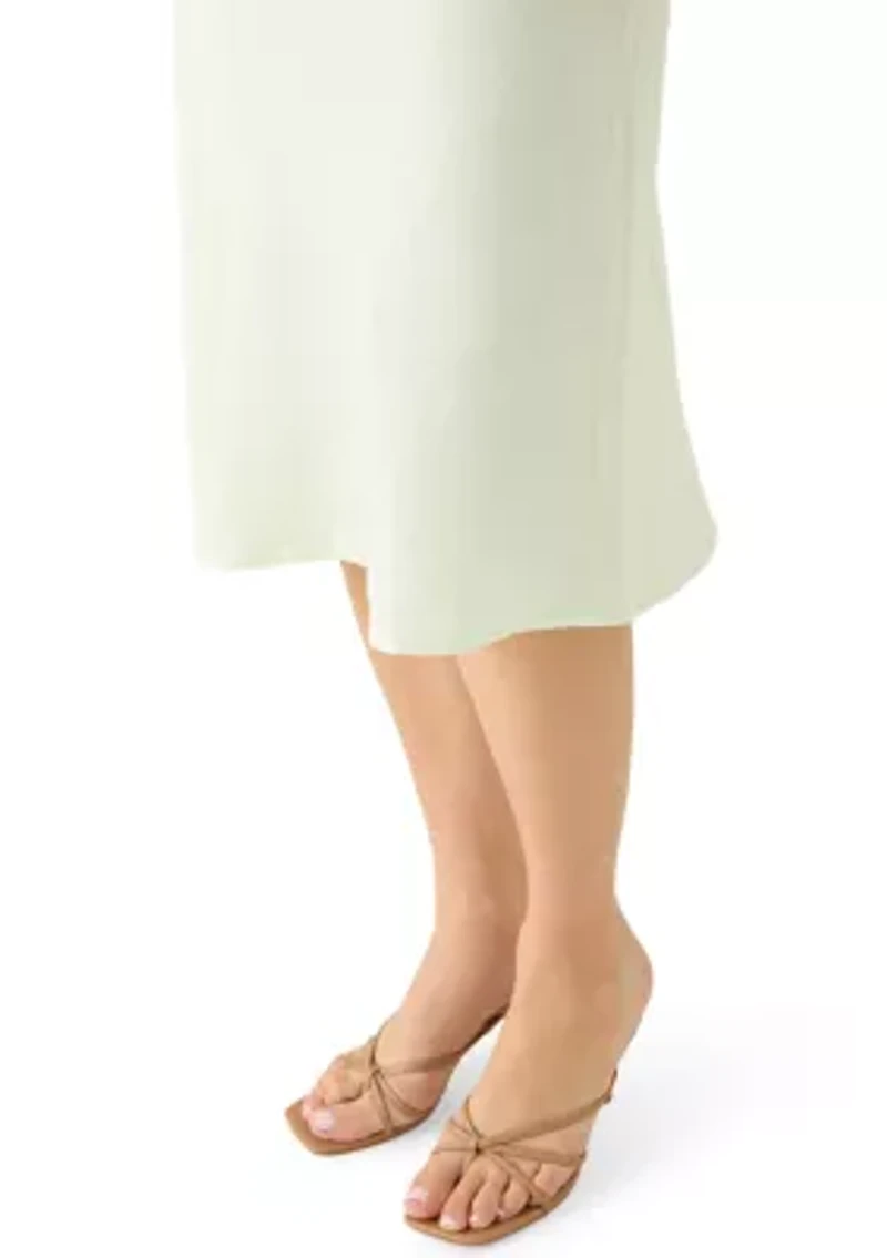 Women's Linen Slip Skirt