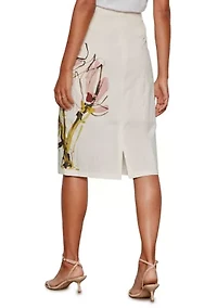 Women's Spring Fleur Pencil Skirt