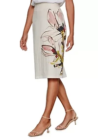 Women's Spring Fleur Pencil Skirt