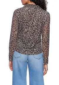 Women's Dreamgirl Mesh Button Up Shirt