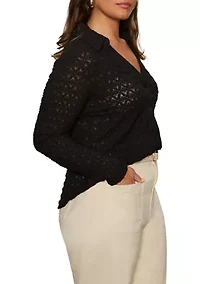 Dreamgirl Lace Button Up Shirt