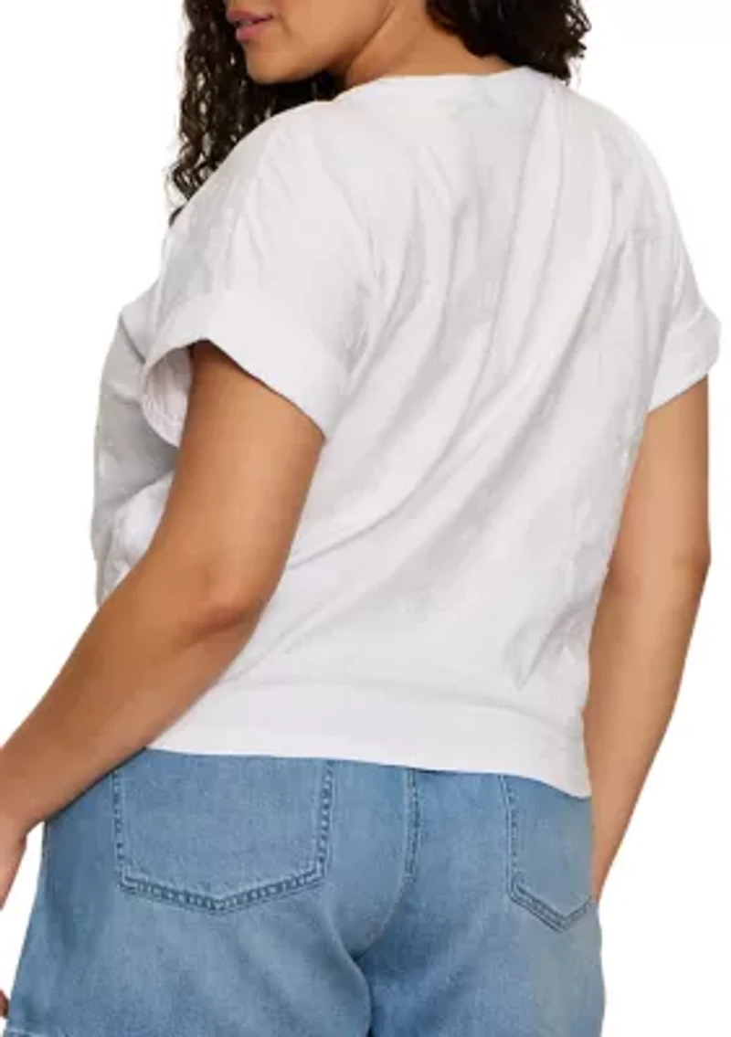 Plus All Day Tie Top