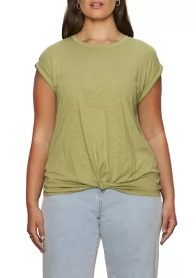 Plus Knotted Muscle T-Shirt