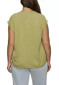 Plus Knotted Muscle T-Shirt