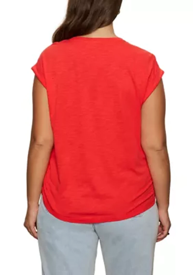 Plus Knotted Muscle T-Shirt