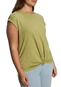 Plus Knotted Muscle T-Shirt