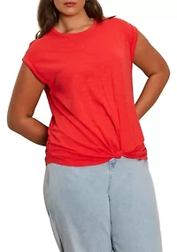 Plus Knotted Muscle T-Shirt