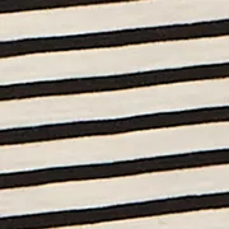 Plus Stripe Split Neck T-Shirt